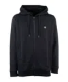Hugo Boss Logo-detail Zip-up Hoodie In Black