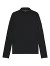 Hugo Boss Regular-fit Zipper-through Sweatshirt With Reflective Details In Black