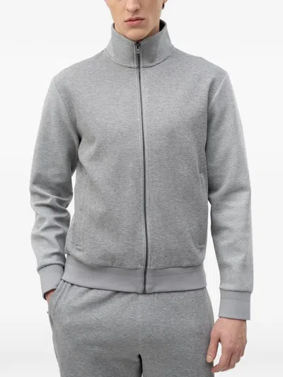 Hugo Boss Zip-up Jacket In Gray