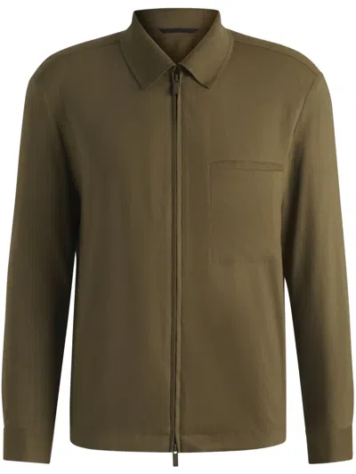 HUGO BOSS ZIP-UP SHIRT JACKET