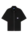 Hugo Boss Oversize Fit Shirt With Zip-up Front