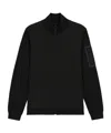 Hugo Boss Zip-up Sweater In Black