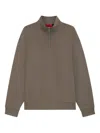 Hugo Boss Zip-up Sweatshirt In Gray