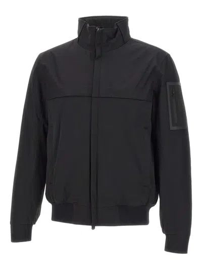 Hugo Boss Zip Utility-pocket Jacket In Black