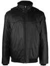 Hugo Boss Zipped Hooded Lightweight Jacket In Black