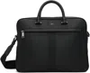 Hugo Boss Black Structured Signature Trims Briefcase In Black
