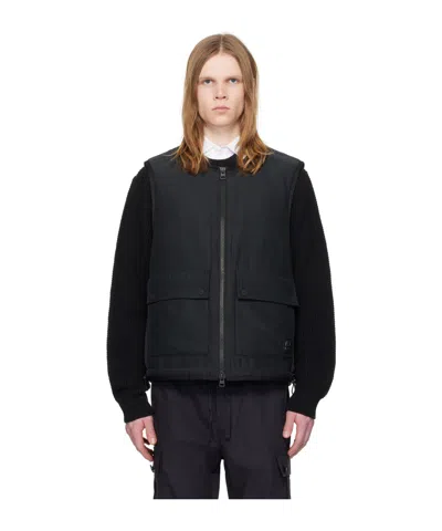 Hugo Boss Black Water-repellent Vest In 001-black
