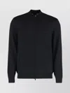 Hugo Boss Boss Sweater With Zipper In Virgin Wool In Multi