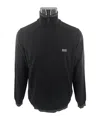 Hugo Boss Zippered Long-sleeved Sweater In Black