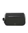 Hugo Boss Zippered Toiletry Bag In Black
