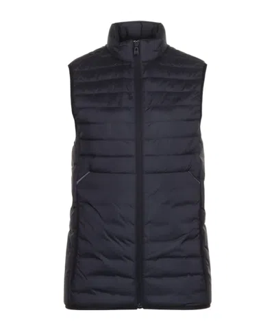 Hugo Boss Zippered Vest In Black