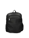 Hugo Boss Zip-up Backpack In Black