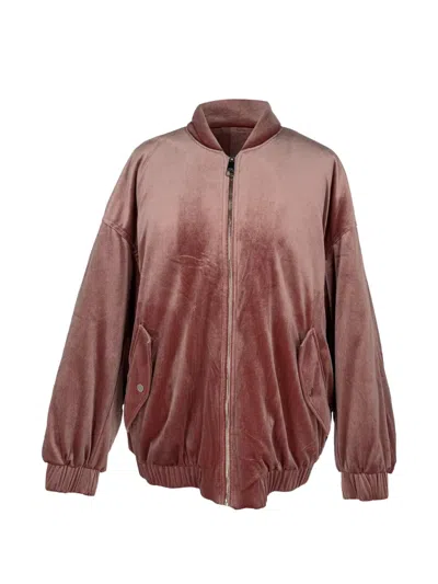 Pre-owned Hugo Boss Zip-up Bomber Jacket In Pink