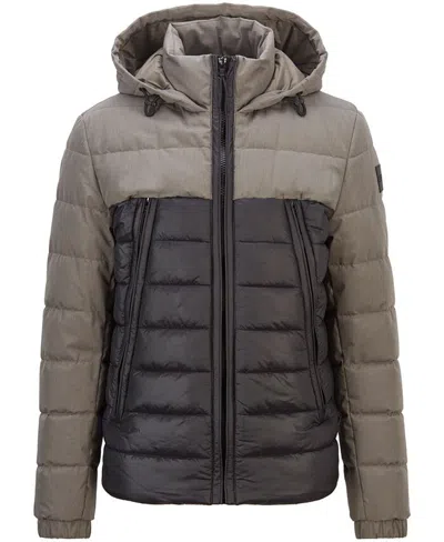 Pre-owned Hugo Boss Men's Cerano Regular-fit Jacket In Gray