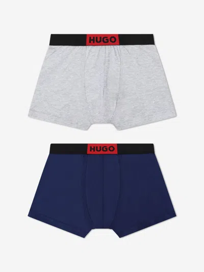 Hugo Babies' Boys Boxer Shorts Set In Blue