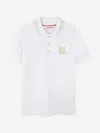 Hugo Boss Logo-print Polo Shirt In White