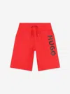 Hugo Boss Logo-print Track Shorts In Red