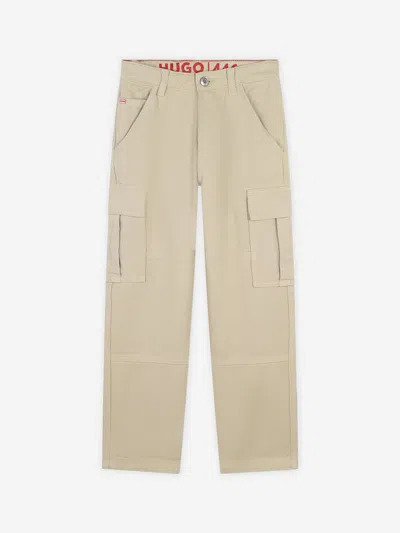 Hugo Boss Babies' Hugo Boys Loose Pants In Beige