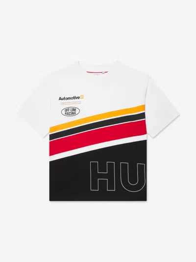 Hugo Babies' Boys Racing T-shirt In White