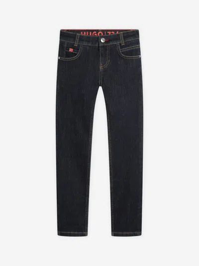 Hugo Boss Kids' Hugo Boys Skinny Fit Jeans In Blue