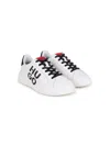 Hugo Boss Hugo Boys White Leather Lace-up Trainers In White