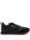 Hugo Boss Icelin Runn Mens Mixed-material Trainers With Branded Accents Nos Uk8 Eu42 In Black