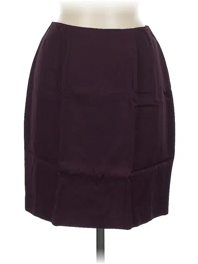Pre-owned Hugo Buscati Collection Casual Skirt In Burgundy