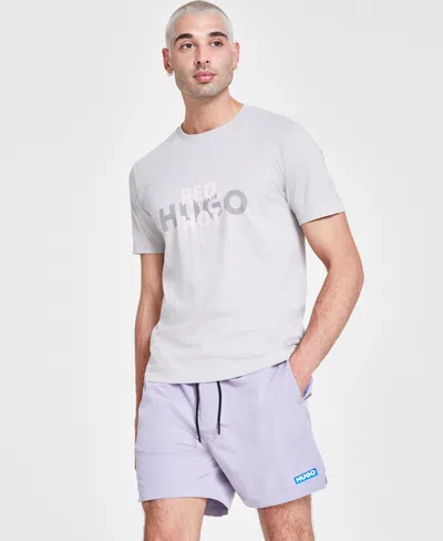 Hugo By  Boss Men's Graphic T-shirt In Coconut Cream