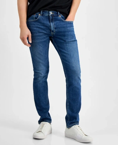 Hugo By  Boss Men's Jeans In Med Bu