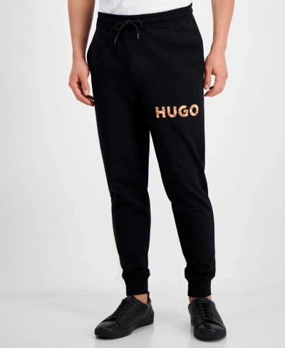 Hugo By  Boss Men's Regular-fit Logo Sweatpants, Created For Macy's In Black