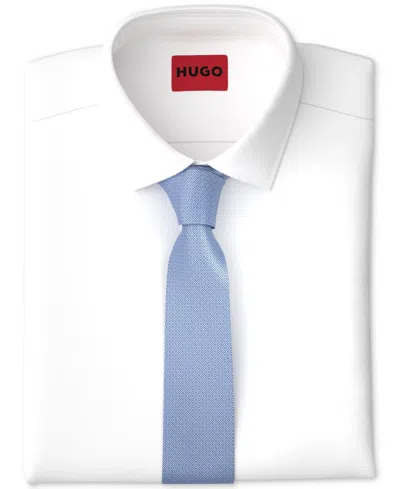 Hugo By  Boss Men's Skinny Jacquard Tie In Light,pastel Blue