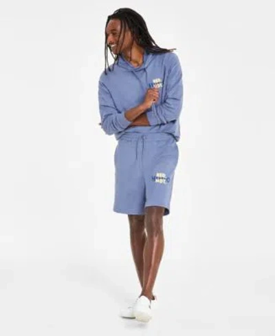 Hugo Boss By  Mens Logo Hoodie Shorts In Open Bu