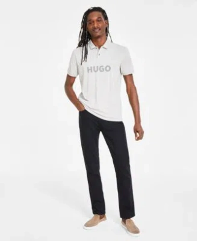 Hugo By  Boss Mens Logo Polo Pants In Black