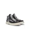 Hugo Boss Camouflage-print High-top Trainers With Stacked Logo In Multi
