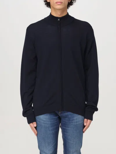 Hugo Boss Cardigan Hugo Men Color Blue In Blau