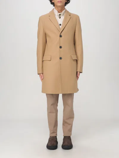 Hugo Boss Coat Hugo Men Color Beige