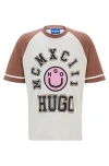 Hugo Boss Happy Hugo Print Loose-fit T-shirt In White