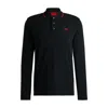 Hugo Boss Hugo Derrikos Regular Fit Polo T Shirt Black In Black
