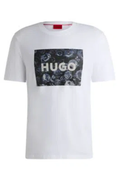 Hugo Boss Hugo Dulive Graphic T-shirt In White