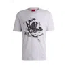 Hugo Boss Hugo Dignitey Graphic T Shirt Lilac In Purple