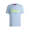 HUGO COTTON-JERSEY T-SHIRT WITH DOUBLE LOGO