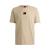 Hugo Boss Hugo Diragolino Gel T Shirt Beige In Beige