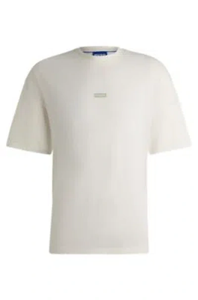 Hugo Boss Cotton-jersey T-shirt With New-season Logo Story In White