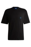 Hugo Boss Cotton-jersey T-shirt With Happy Hugo Logo In Black