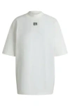 Hugo Boss Cotton-jersey T-shirt With Stacked Logo In White
