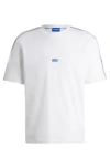 HUGO COTTON-JERSEY T-SHIRT WITH TAPE TRIMS