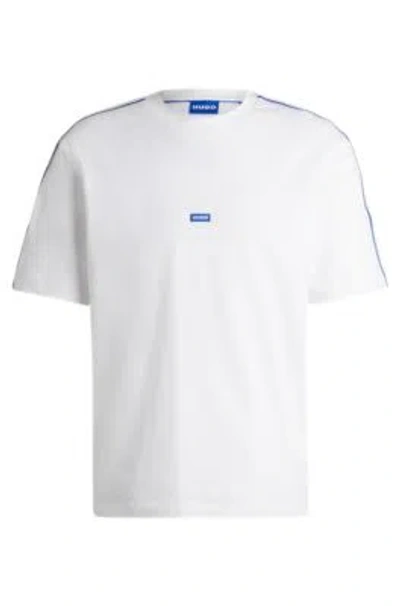Hugo Cotton-jersey T-shirt With Tape Trims In White