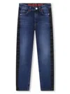 Hugo Boss Cotton Straight-leg Jeans In Blue