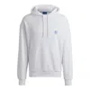 Hugo Boss Cotton-terry Hoodie With Smiley-face Logo In White
