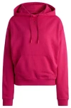 Hugo Boss Cotton-terry Hoodie With Stacked Logo And Kangaroo Pocket In Pink